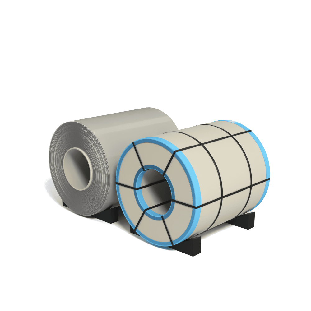 Рулон ГЦ полимер 0.45x1250 ЭЦ30/30 RAL 9003 ЛМЗ